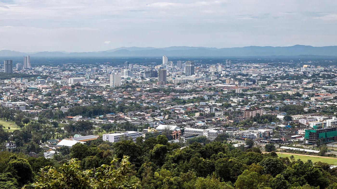 Pemandangan bandar Hatyai.